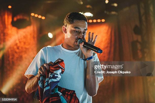 Loyle Carner performs on Day 3 of The Great Escape Festival on May 21, 2016 in Brighton, England.