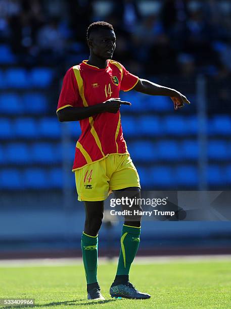 Babacar Camara of Guinea during the Toulon Tournament match between Guinea and Paraguay at Stadium Leo Lagrange on May 19, 2016 in Toulon, France.