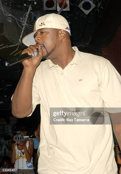 Recording artist, Sean Price, performs at the 8th Annual Black August Benefit Concert at BB Kings August 7, 2005 in New York City.