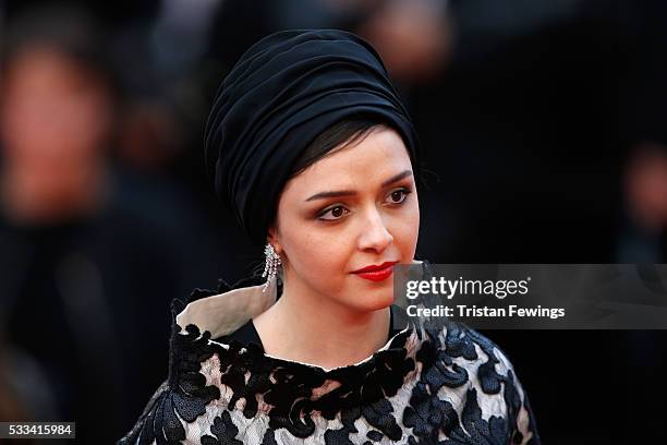 Actress Taraneh Alidoost attends the closing ceremony of the 69th annual Cannes Film Festival at the Palais des Festivals on May 22, 2016 in Cannes,...