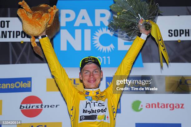 Paris - Nice 2011 / Stage 7 Podium / Tony MARTIN Yellow Jersey / Celebration Joie Vreugde / Brignoles - Biot-Sophia Antipolis / Etape Rit / Tim De...