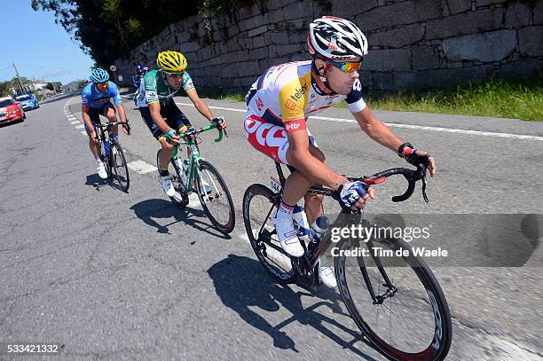 68th Tour of Spain 2013 / Stage 2 HENDERSON Gregory / ARAMENDIA Francisco Javier / RASMUSSEN Alex / Pontevedra - Baiona / Vuelta Ronde van Spanje /...