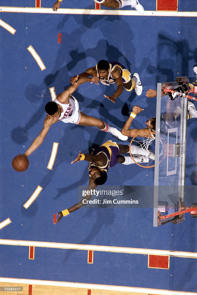 Julius Erving Action Portrait