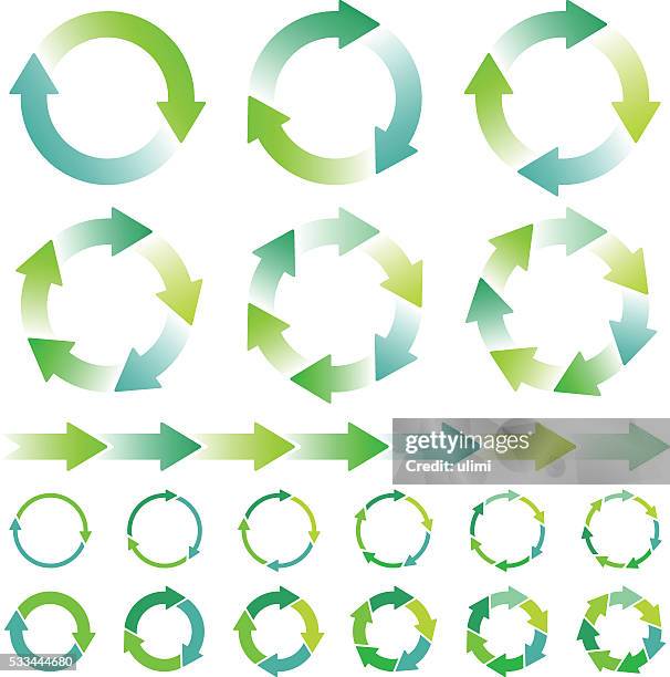 circle infographic - 3 section circle vector stock illustrations