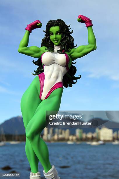 green and strong - marvel fantastic four stock pictures, royalty-free photos & images