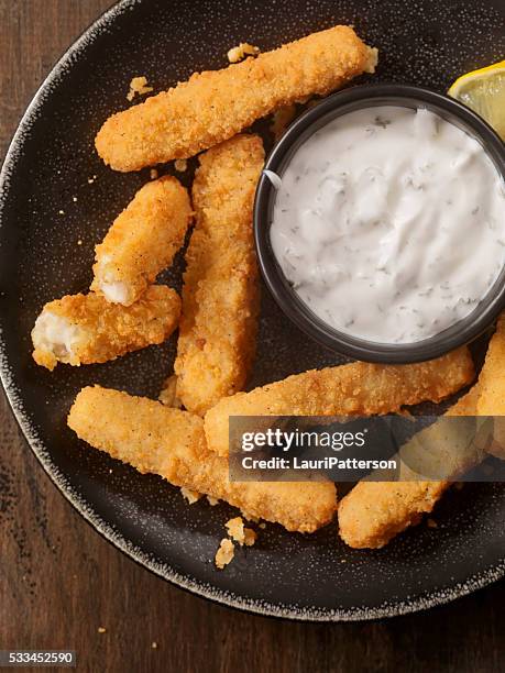 chicken fries with ranch dip - chicken strip stock pictures, royalty-free photos & images