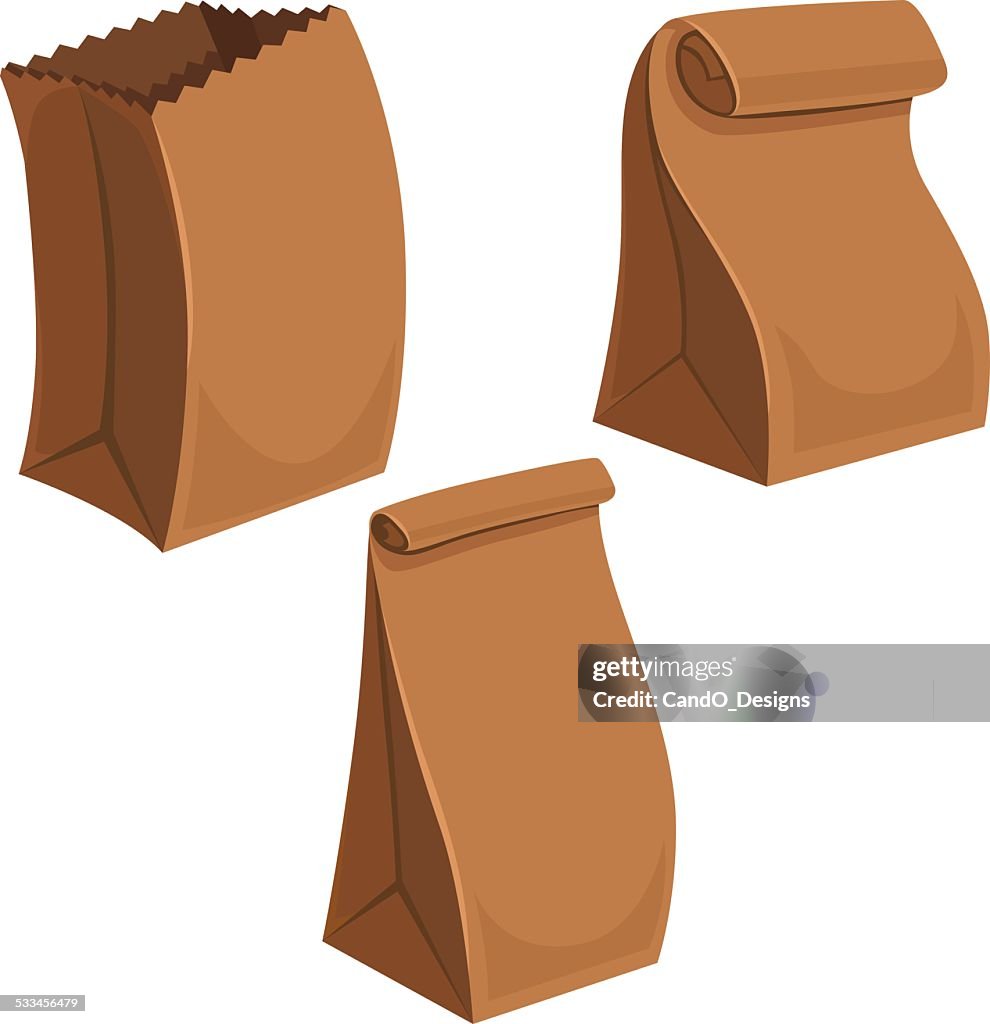 Paper Bags Cartoon High-Res Vector Graphic - Getty Images