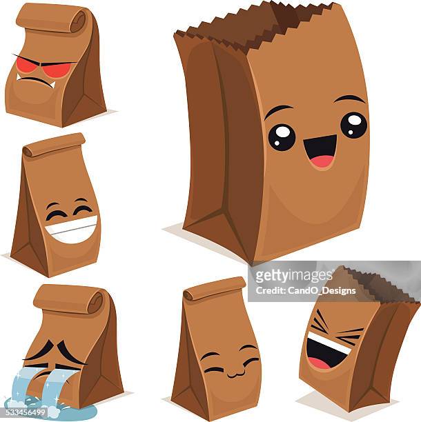 Paper Bag Cartoon Set B High-Res Vector Graphic - Getty Images