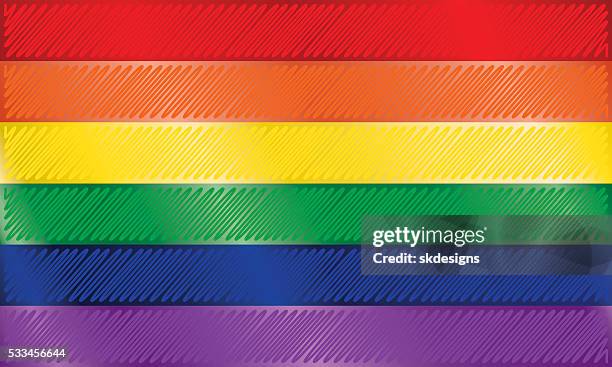 rainbow or pride flag - meaningful stock illustrations