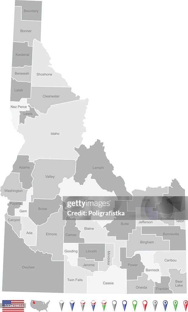 Map of Idaho