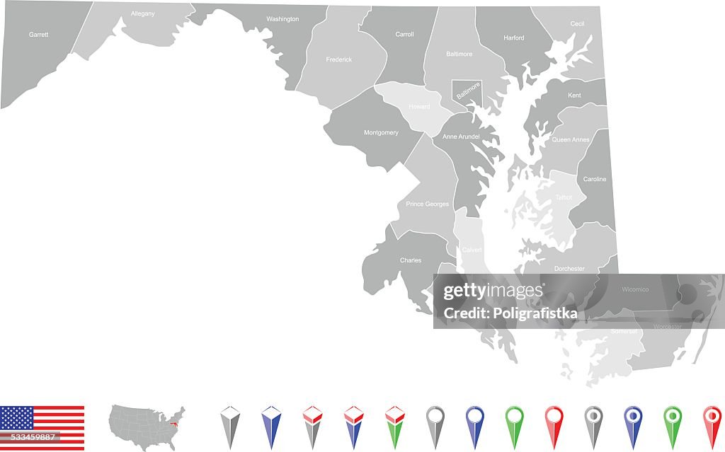 Map of Maryland
