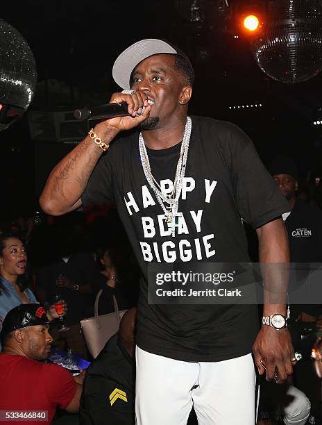 Sean 'Diddy' Combs aka Puff Daddy attends the Bad Boy Family Reunion After Party at Space Ibiza on May 21, 2016 in New York City.