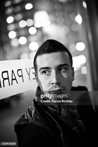 Vinny Guadagnino from the Jersey Shore, is photographed for BlackBook in 2011 at Whiskey Park in New York City.