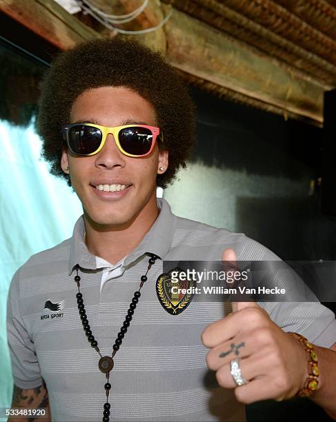 Axel Witsel of Belgium during a press conference of the National Soccer Team of Belgium as part of the preparation prior to the FIFA World Cup 2014...