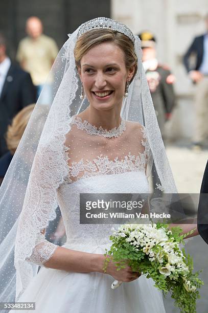 - Mariage du Prince Amedeo, fils aîné de la princesse Astrid et du Prince Lorenz, avec Elisabetta Maria Rosboch von Wolkenstein - Huwelijk van Prins...