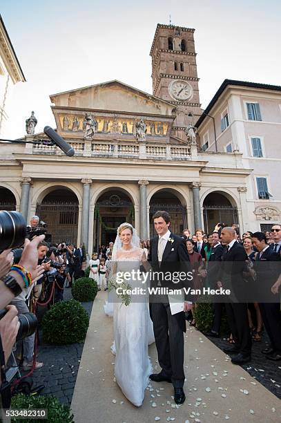 Roma - July 5, 2014 Wedding of Prince Amedeo of Belgium and Mlle. Elisabetta Maria Rosboch von Wolkenstein