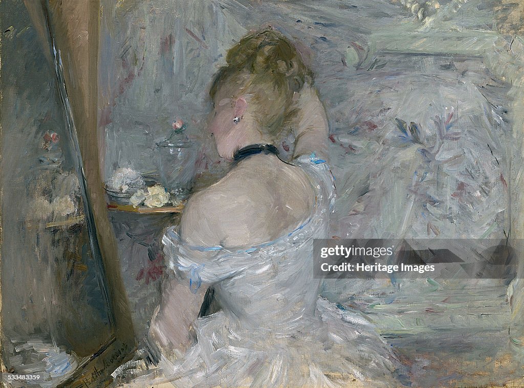Woman at Her Toilette, 1875-1880. Artist: Morisot, Berthe (1841-1895)