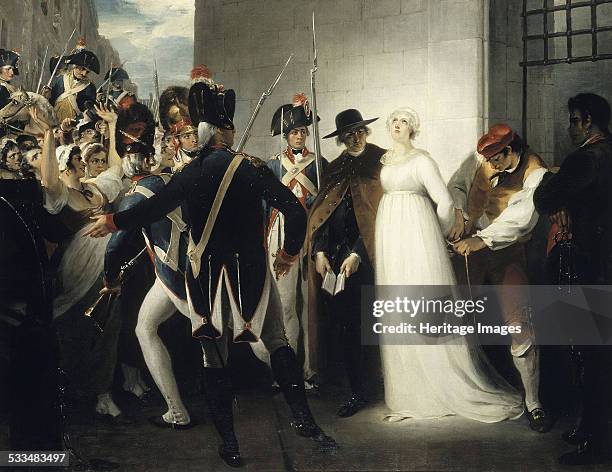Marie Antoinette Being Taken to Her Execution on 16 October 1793, 1794. Found in the collection of Musée de la Révolution française, Vizille.