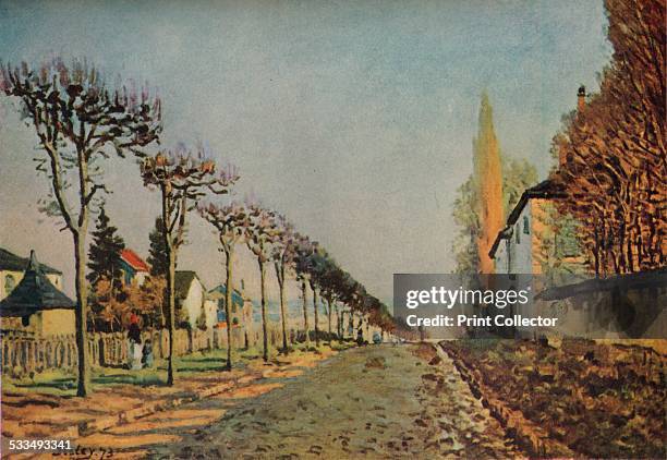Le chemin de la Machine , 1873. Painting held in the Musee d'Orsay, Paris. From The Studio Volume 98 [London Offices of the Studio, London, 1929.]