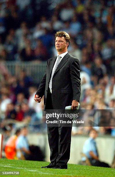 European Soccer Champions League for the season 2002 F.C Barcelona - CL Bruges. Barcelona coach: Luis Van Gaal. | Location: Barcelona, Spain.