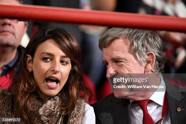 Dana Luzon and Roland Duchatelet president of Standard pictured during the UEFA Europa league match Group G day 1 between Standard de Liege and HNK...