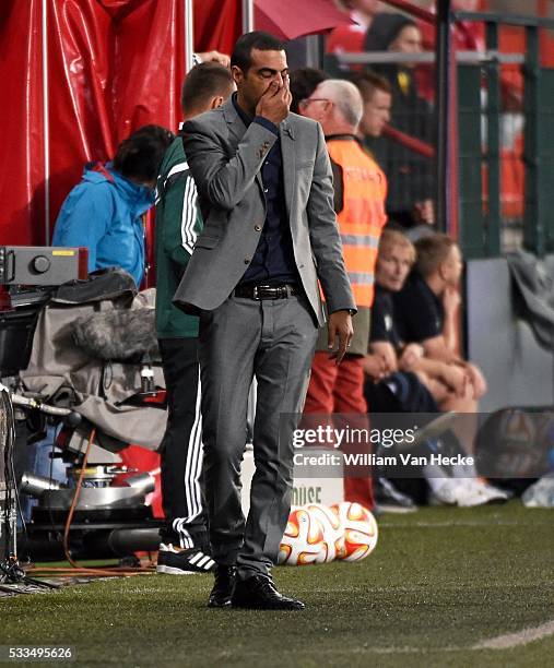 Head coach Guy Luzon of Standard pictured during the UEFA Europa league match Group G day 1 between Standard de Liege and HNK Rijeka at the Maurice...