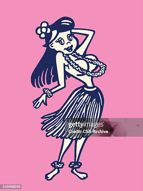 hula dancer - hula stock illustrations