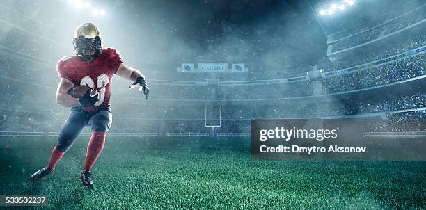 american football player - american football lineman stockfoto's en -beelden