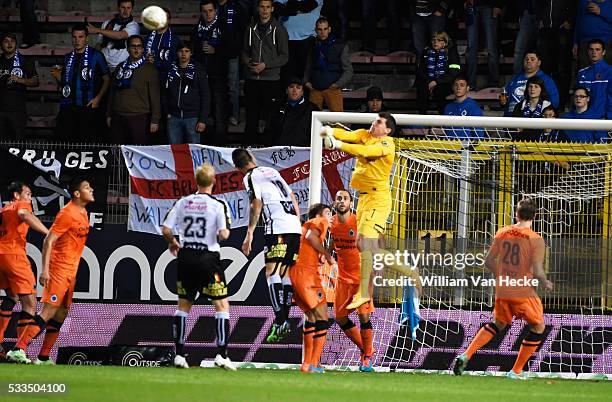 Goalkeeper Mathew Ryan of Club Brugge pictured during the Jupiler Pro league match between RCS Charleroi and Club Brugge K.V on 02 november 2014 in...