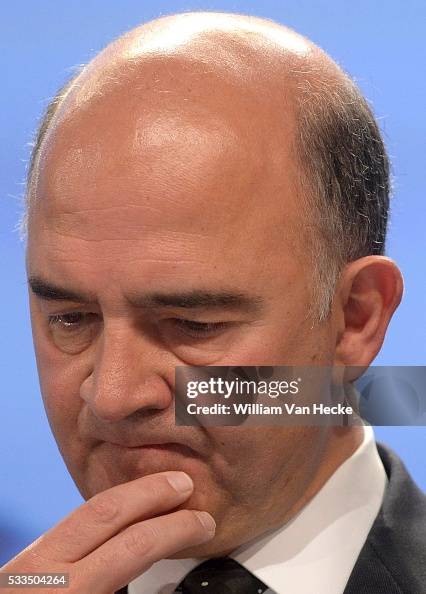 Conf. de presse des Commissaires européens Jyrki Katainen et Pierre