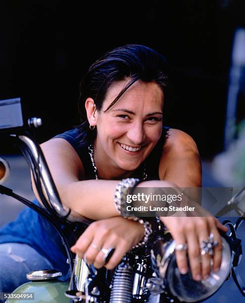 Musician k.d. Lang is photographed for Rolling Stone in 1994 in Los Angeles, California.