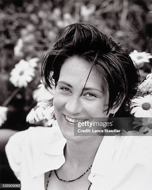 Musician k.d. Lang is photographed for Rolling Stone in 1994 in Los Angeles, California.