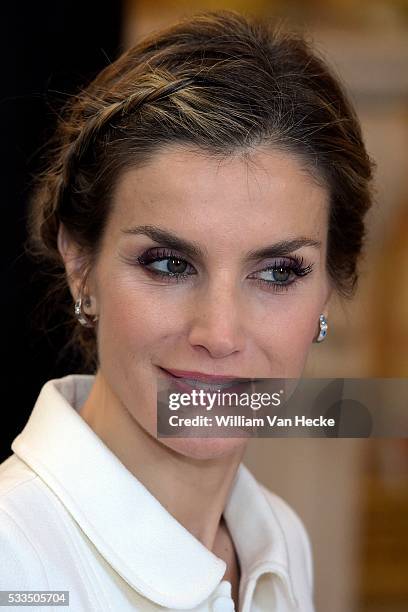 - Le Roi Philippe et la Reine Mathilde reçoivent à déjeuner au Palais de Bruxelles le Roi Felipe et la Reine Letitia d'Espagne à l'occasion de leur...