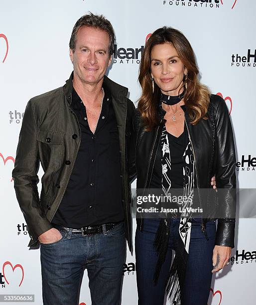 Rande Gerber and Cindy Crawford attend The Heart Foundation event at Ron Burkle's Green Acres Estate on May 21, 2016 in Beverly Hills, California.