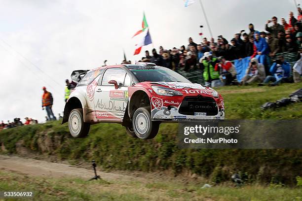 And CHRIS PATTERSON in CITROEN DS3 WRC of team ABU DHABI TOTAL WORLD RALLY TEAM in action during the SS17 Fafe of the WRC Vodafone Rally Portugal...