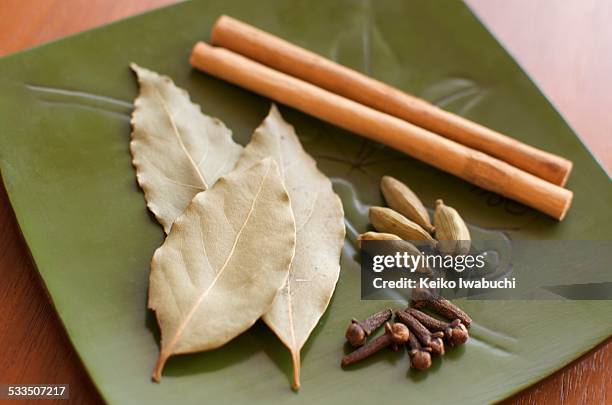 elements of masara chai tea - canela imagens e fotografias de stock