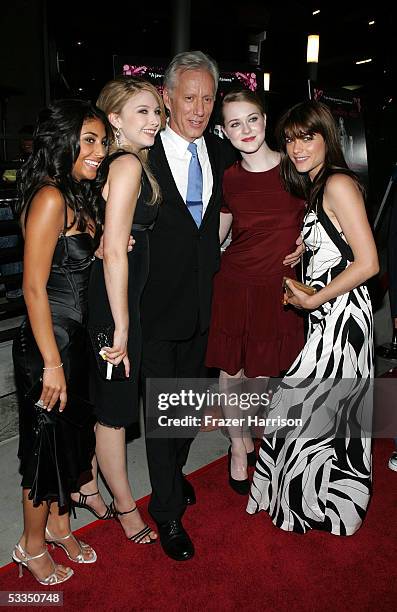 Actors Adi Schnall, Elisabeth Harnois, James Woods, Evan Rachel Wood and Selma Blair arrive at the premiere of Pretty Persuasion at the ArcLight...