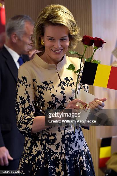 - La Reine Mathilde participe à la semaine de lecture à haute voix haute organisée par la "Stichting Lezen" au Centre de soins pour bénéficiaires...