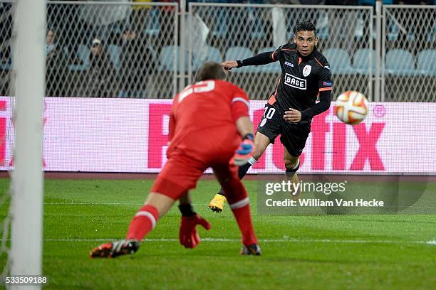 Igor De Camargo of Standard pictured during the UEFA Europa league match Group G day 5 between HNK Rijeka and Standard de Liege , on 27 November 2014...