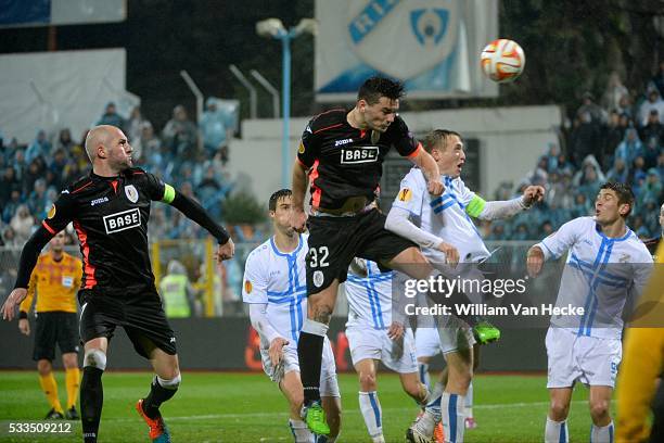 Jelle Van Damme of Standard and Tony Watt of Standard pictured during the UEFA Europa league match Group G day 5 between HNK Rijeka and Standard de...