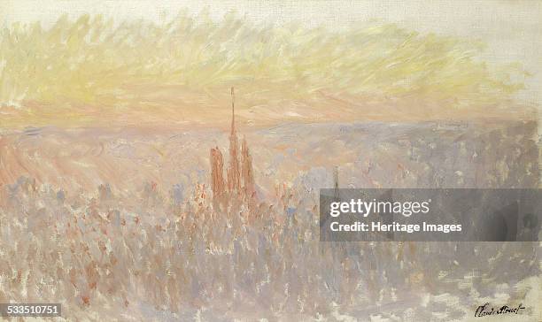 View of Rouen, 1892. Found in the collection of Musée des Beaux-Arts, Rouen.