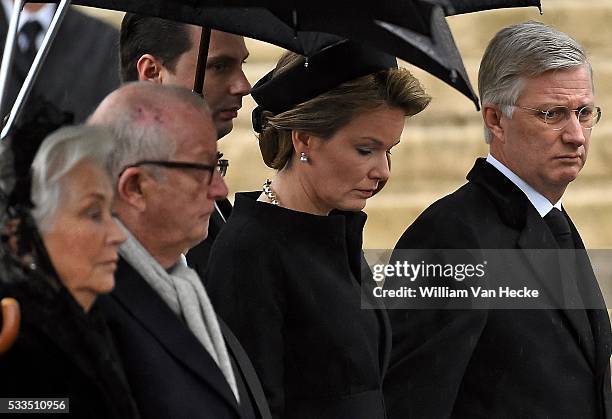 - Décès de la Reine Fabiola de Belgique: cérémonie de funérailles nationales à la Cathédrale des Saints Michel et Gudule - Overlijden van Koningin...