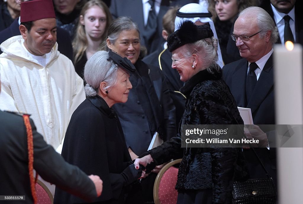 Funerals of Queen Fabiola in the Cathedral Saints Michel et Gudule