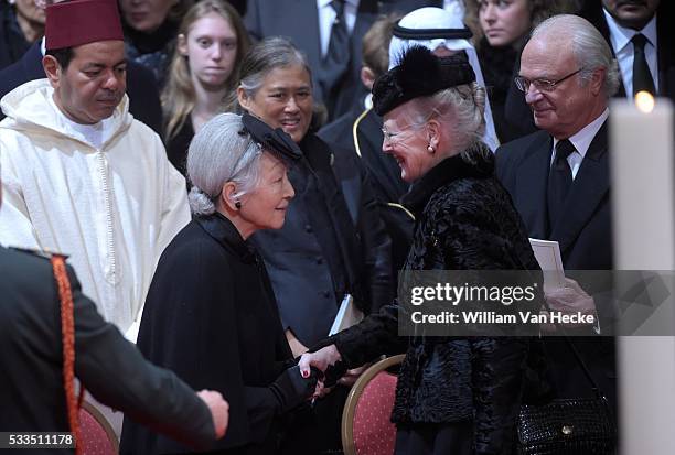 - Décès de la Reine Fabiola de Belgique: cérémonie de funérailles nationales à la Cathédrale des Saints Michel et Gudule - Overlijden van Koningin...