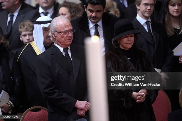 - Décès de la Reine Fabiola de Belgique: cérémonie de funérailles nationales à la Cathédrale des Saints Michel et Gudule - Overlijden van Koningin...