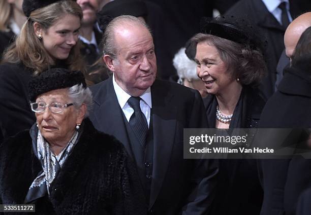 - Décès de la Reine Fabiola de Belgique: cérémonie de funérailles nationales à la Cathédrale des Saints Michel et Gudule - Overlijden van Koningin...