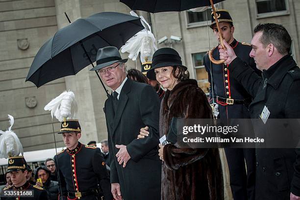 - Décès de la Reine Fabiola de Belgique: cérémonie de funérailles nationales à la Cathédrale des Saints Michel et Gudule - Overlijden van Koningin...