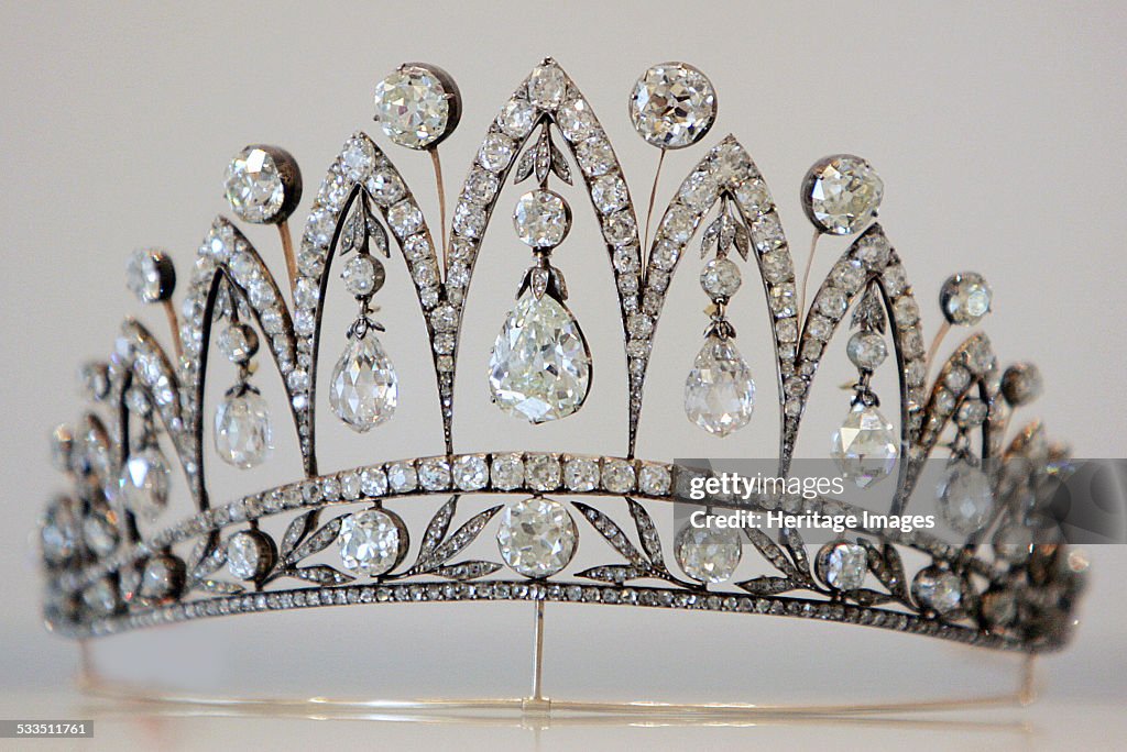 The Empress Josephine Tiara, c. 1890. Artist: Holmström, August (1829-1903)