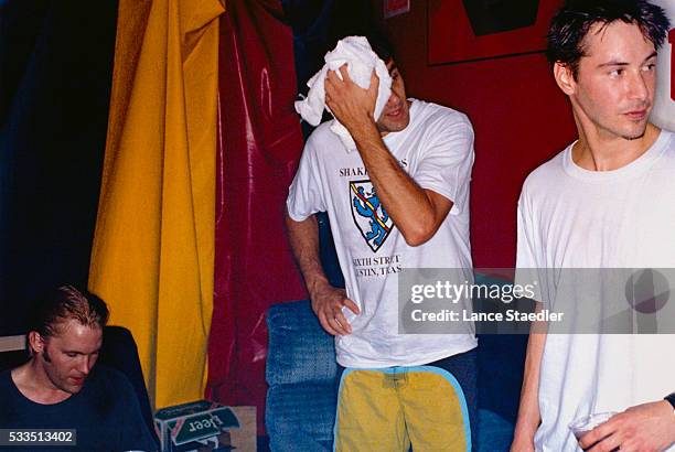 Keanu Reeves Backstage with Dogstar