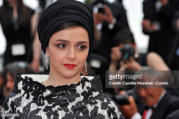 Taraneh Alidoosti attends the Closing Ceremony Red carpet at the annual 69th Cannes Film Festival at Palais des Festivals on May 22 2016 in Cannes,...